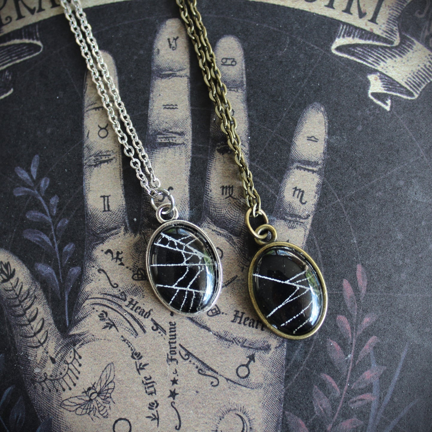 Mini Spider Web Necklaces
