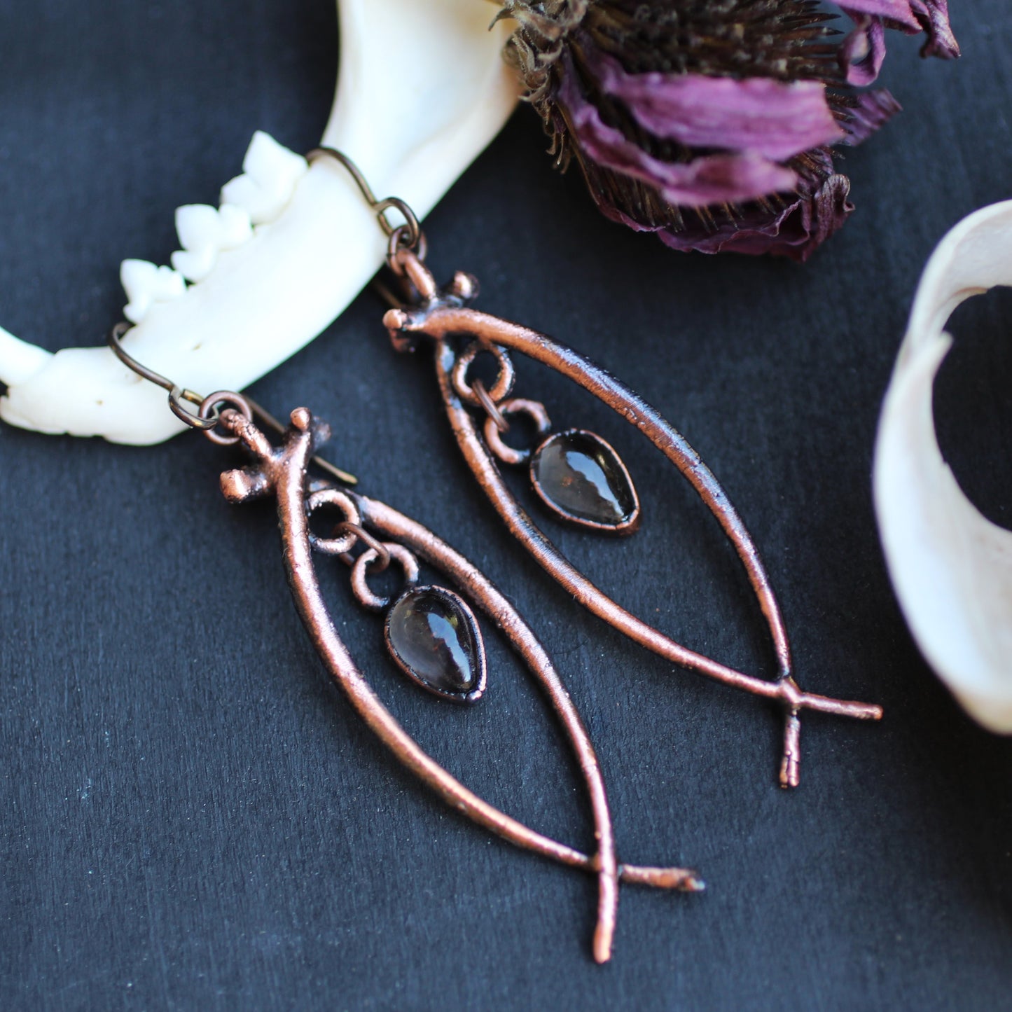 Snake Bone Earrings