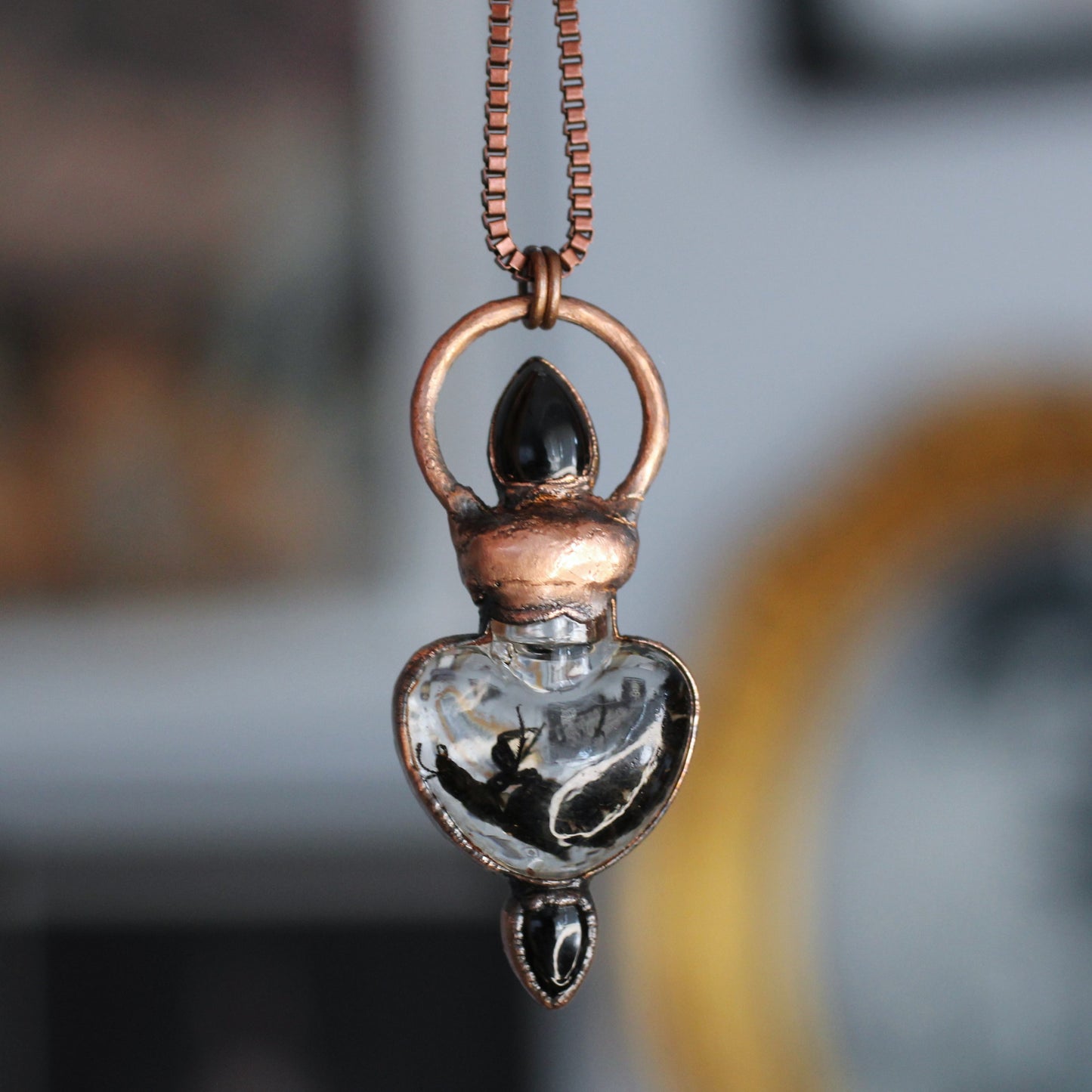Rove Beetle Heart Vial