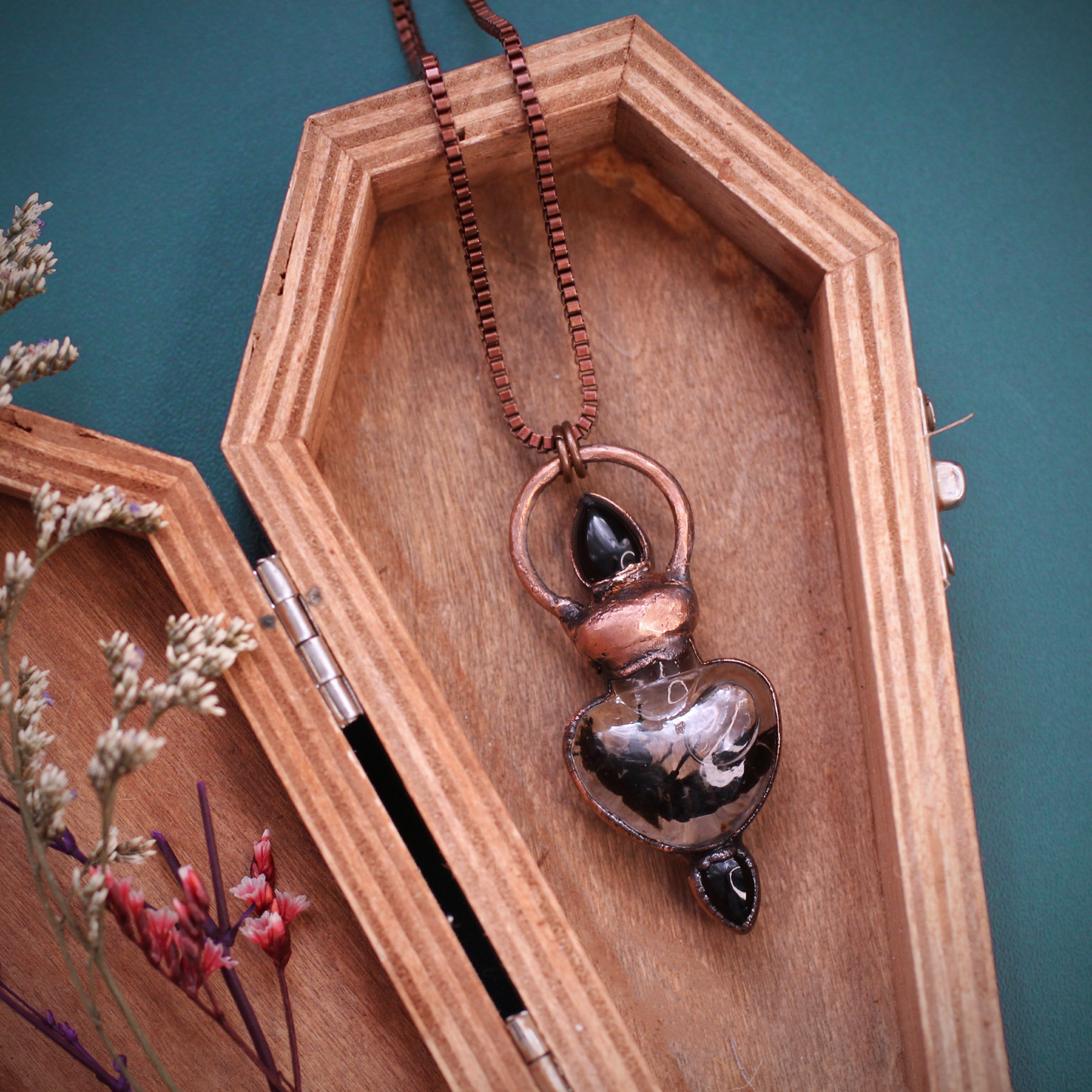 Rove Beetle Heart Vial