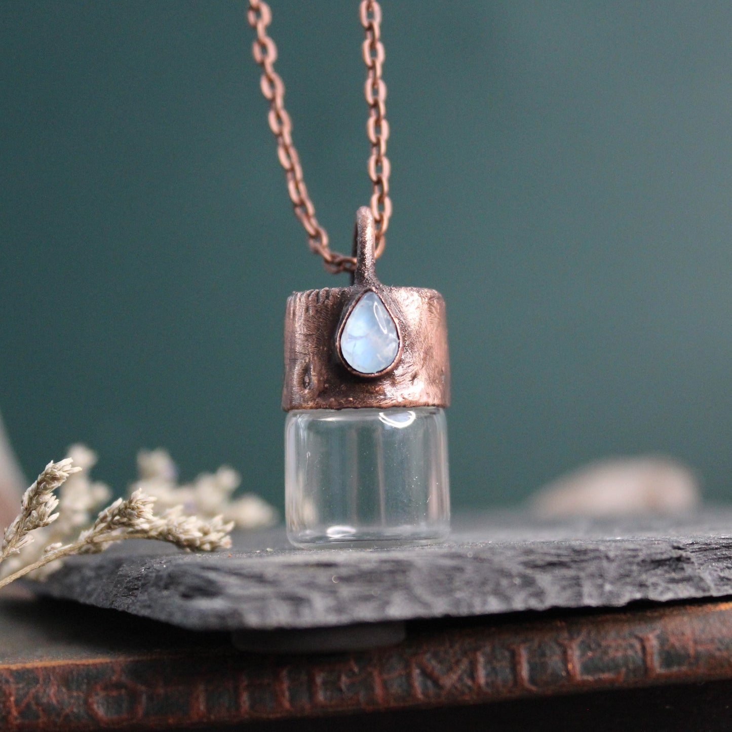 Moonstone Cremation Vial