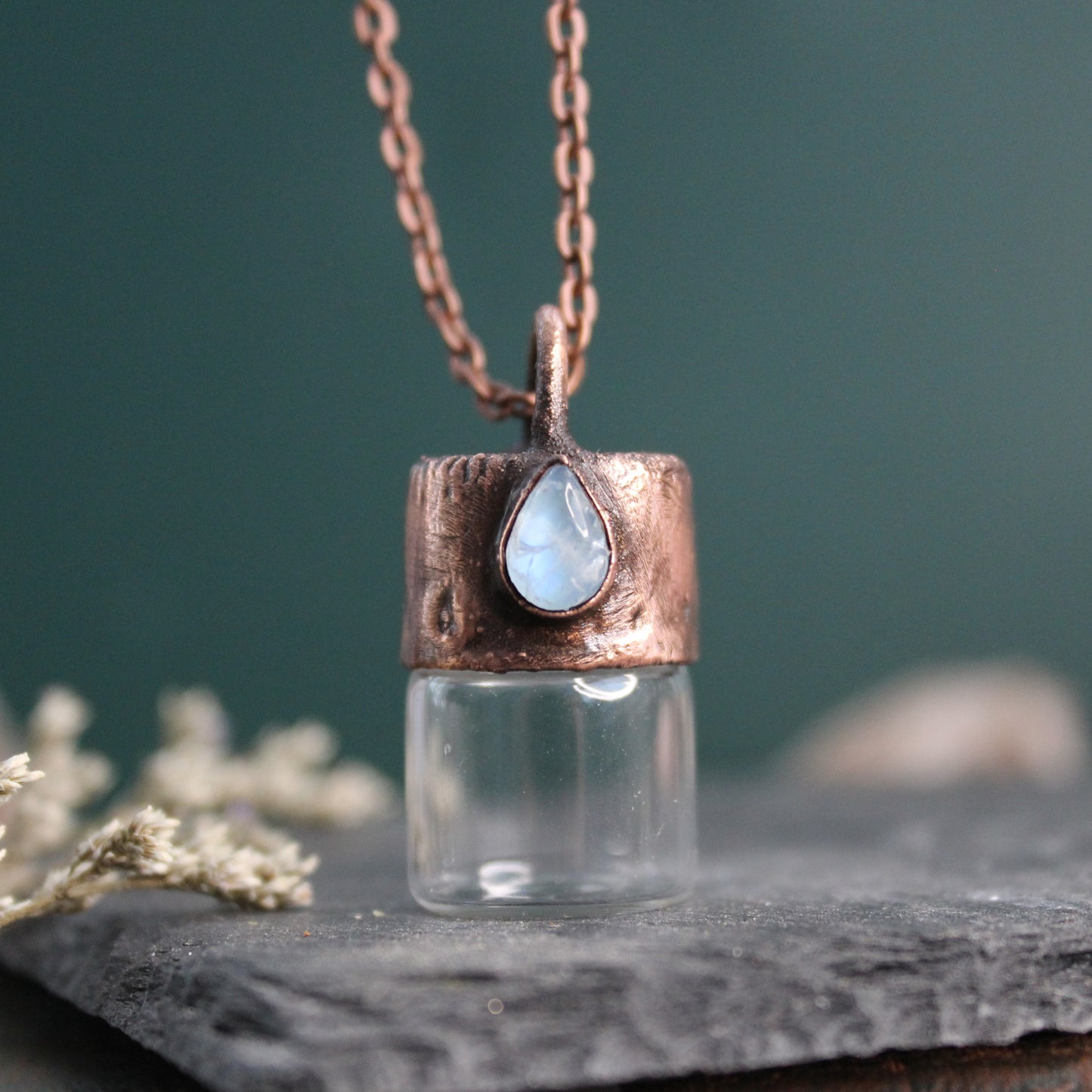 Moonstone Cremation Vial