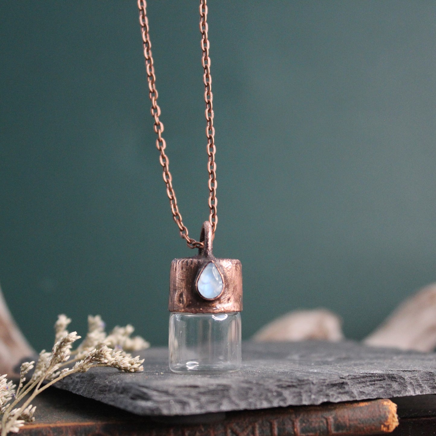 Moonstone Cremation Vial