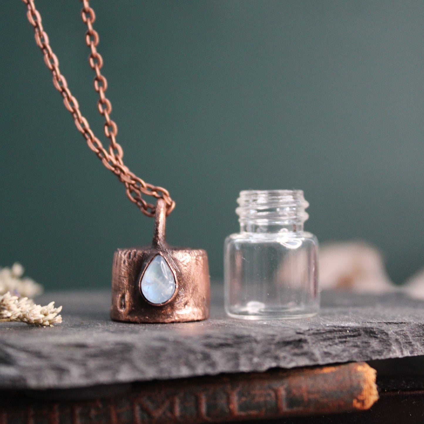 Moonstone Cremation Vial