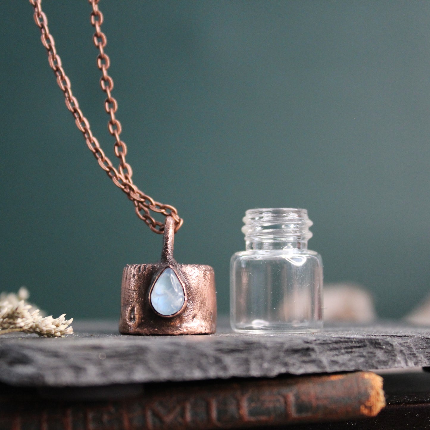 Moonstone Cremation Vial