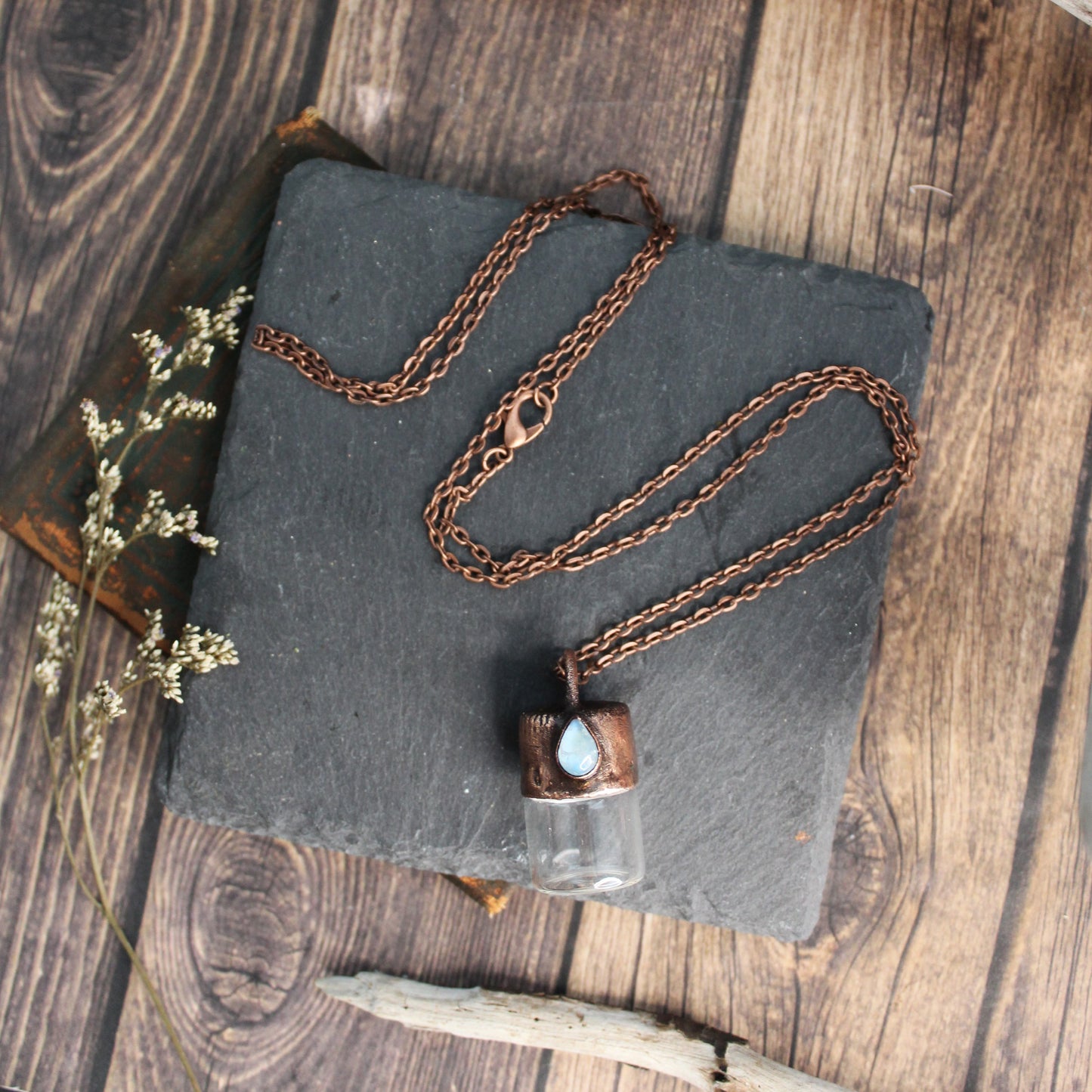 Moonstone Cremation Vial