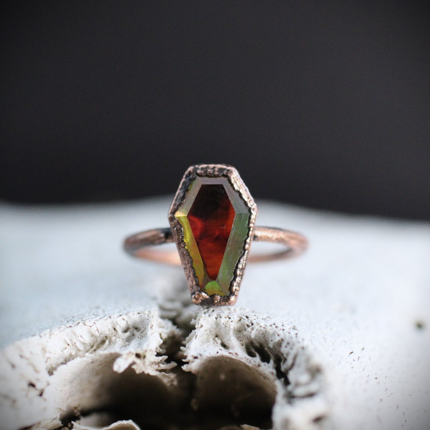 Iridescent Coffin Ring