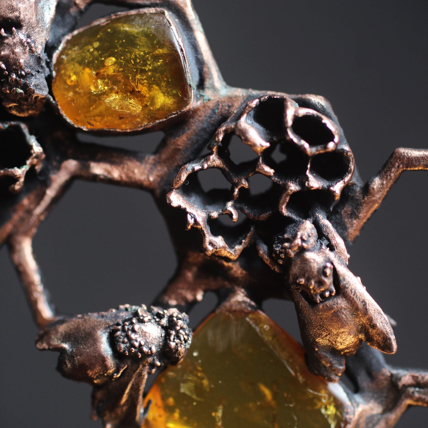 Amber Honeybee Necklace