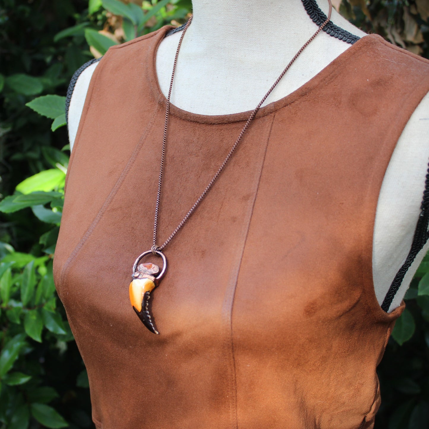 Opal Crab Claw Necklace