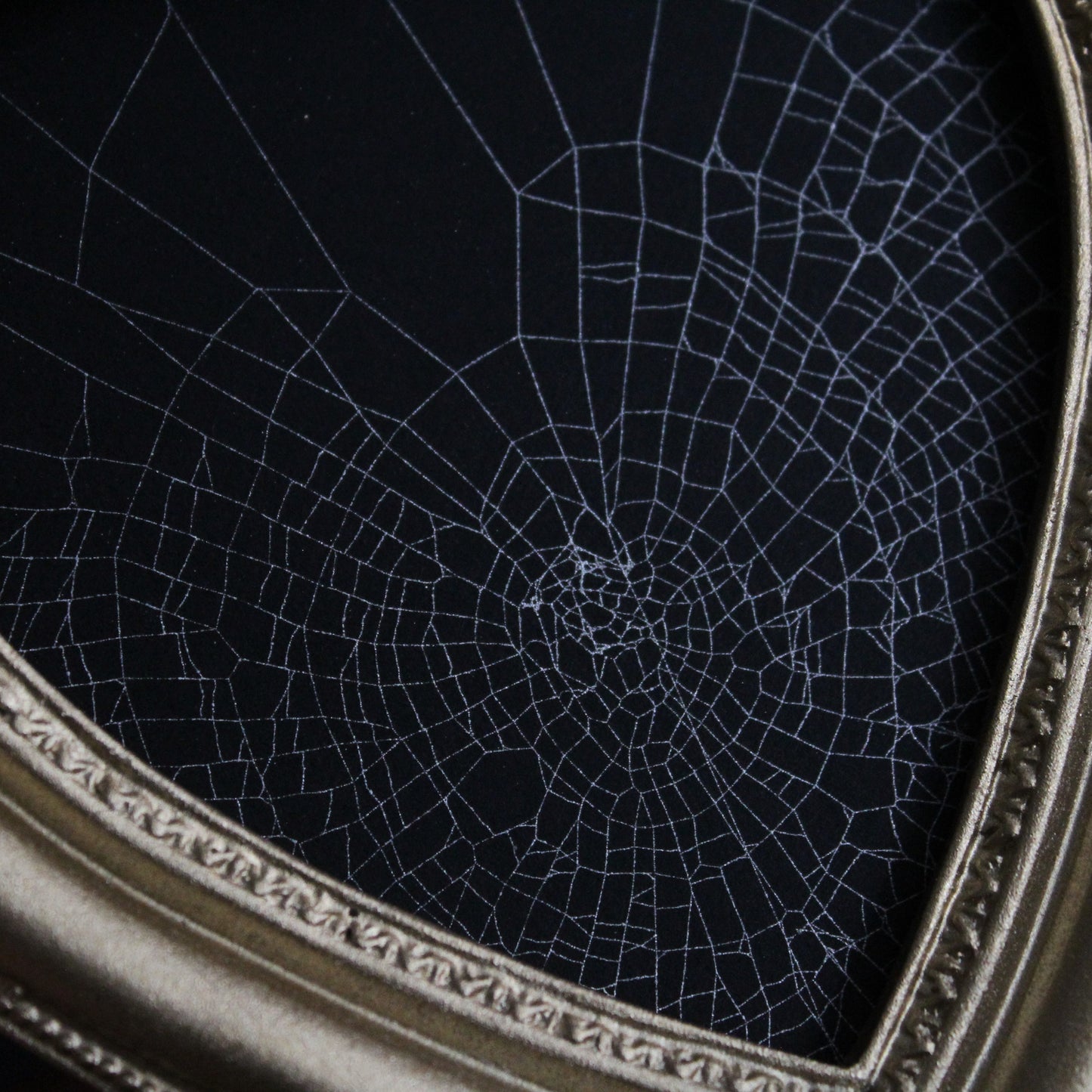Framed Heart Spider Web