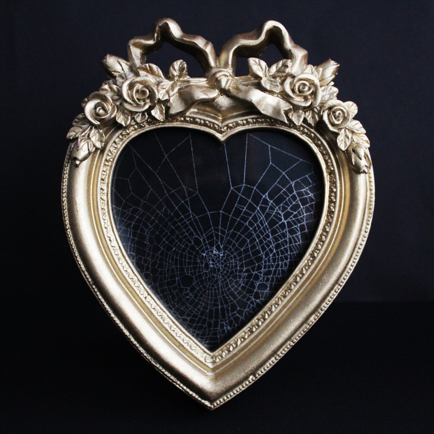 Framed Heart Spider Web