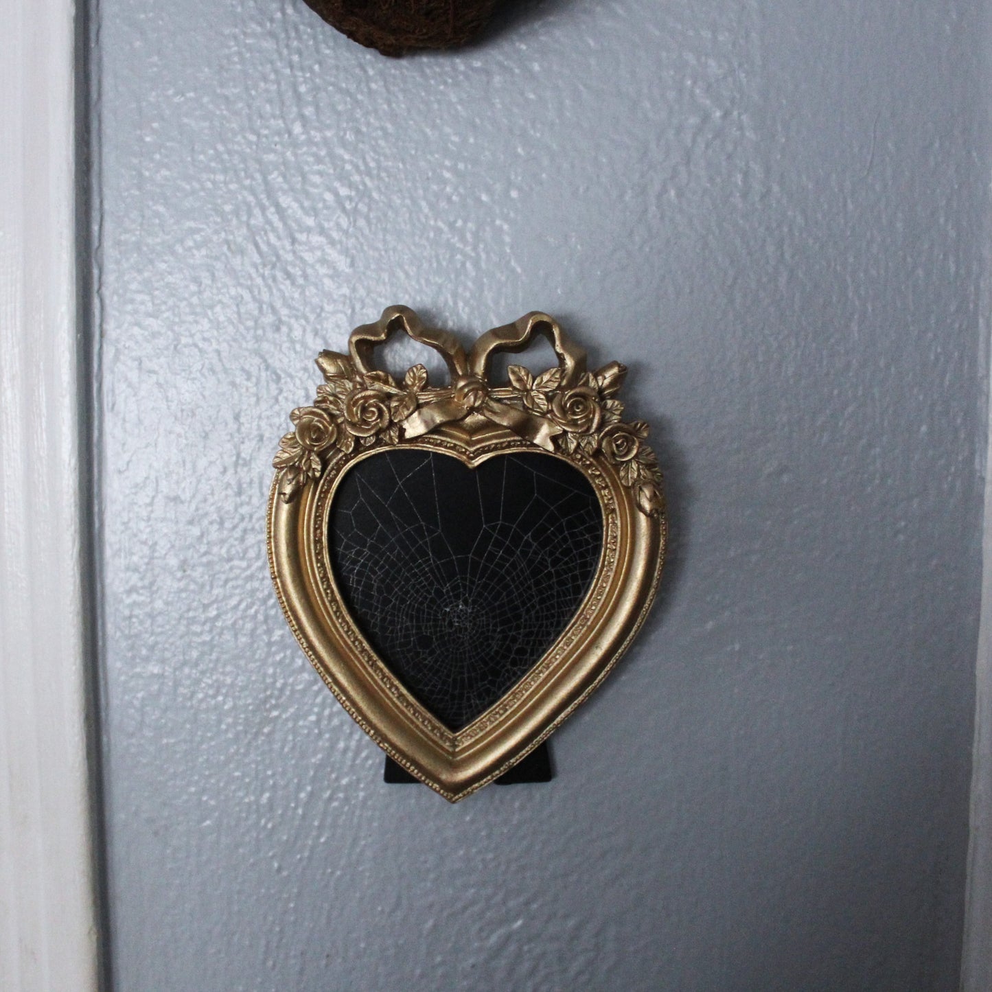 Framed Heart Spider Web