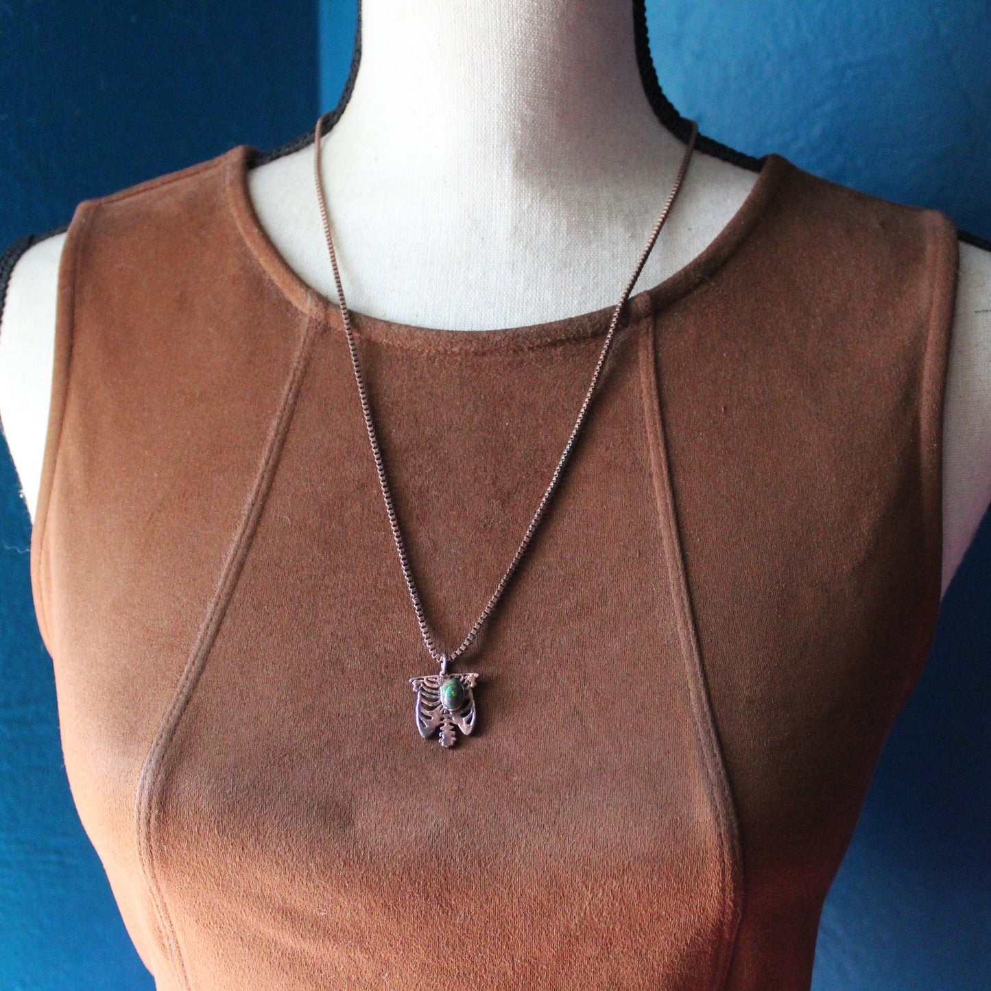 Opal Ribcage Necklace