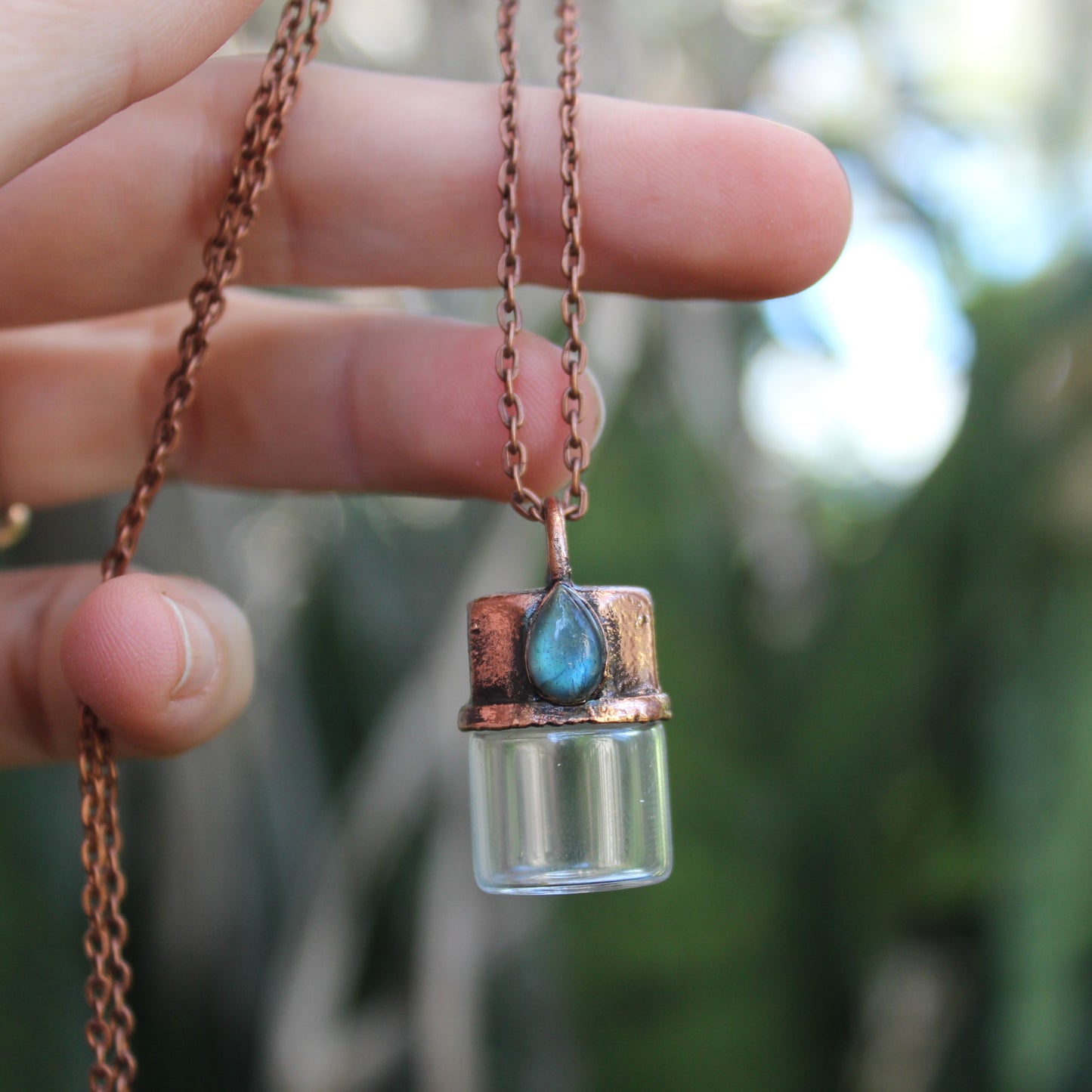 Labradorite Cremation Vial