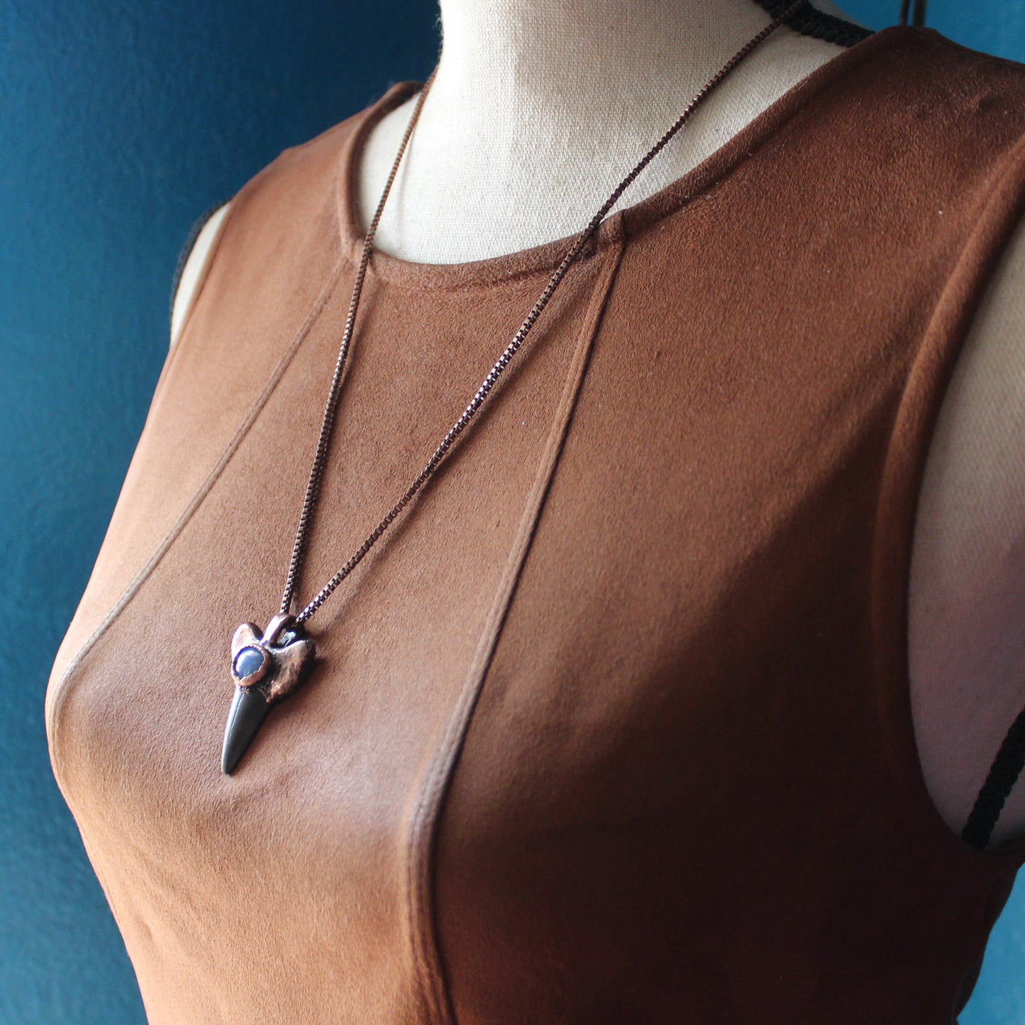 Opal Fossilized Shark Tooth