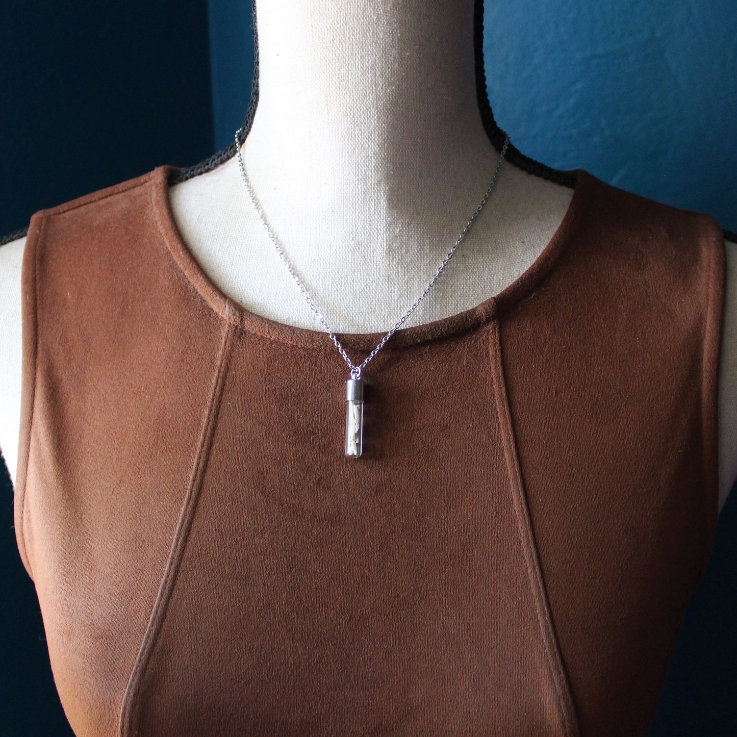 Mini Bone Vial Necklace