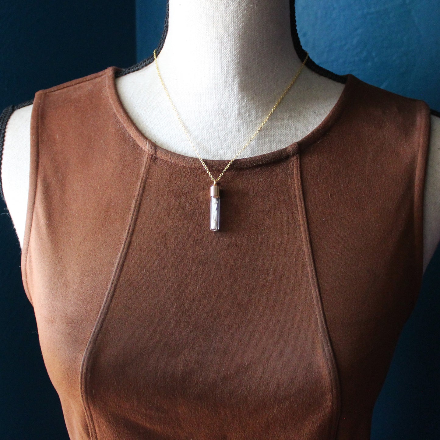 Mini Bone Vial Necklace