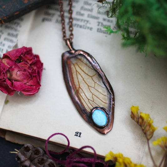 Transparent Opal Cicada Wing