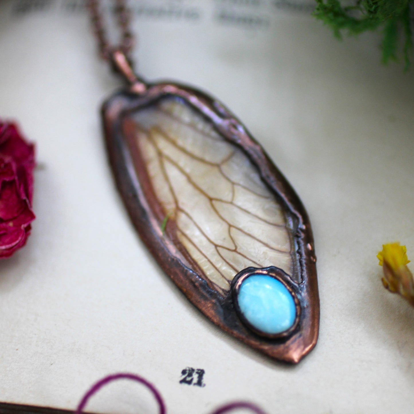 Transparent Opal Cicada Wing