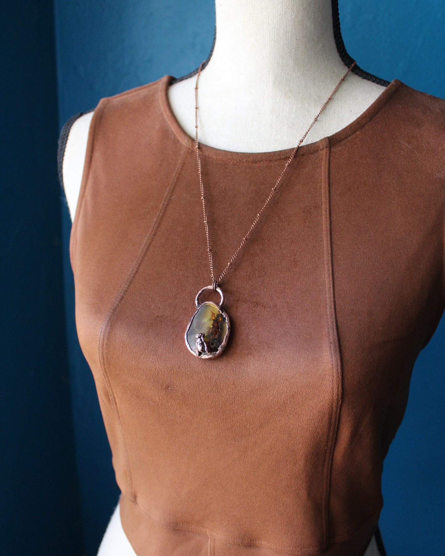 Amber Honeybee Necklace