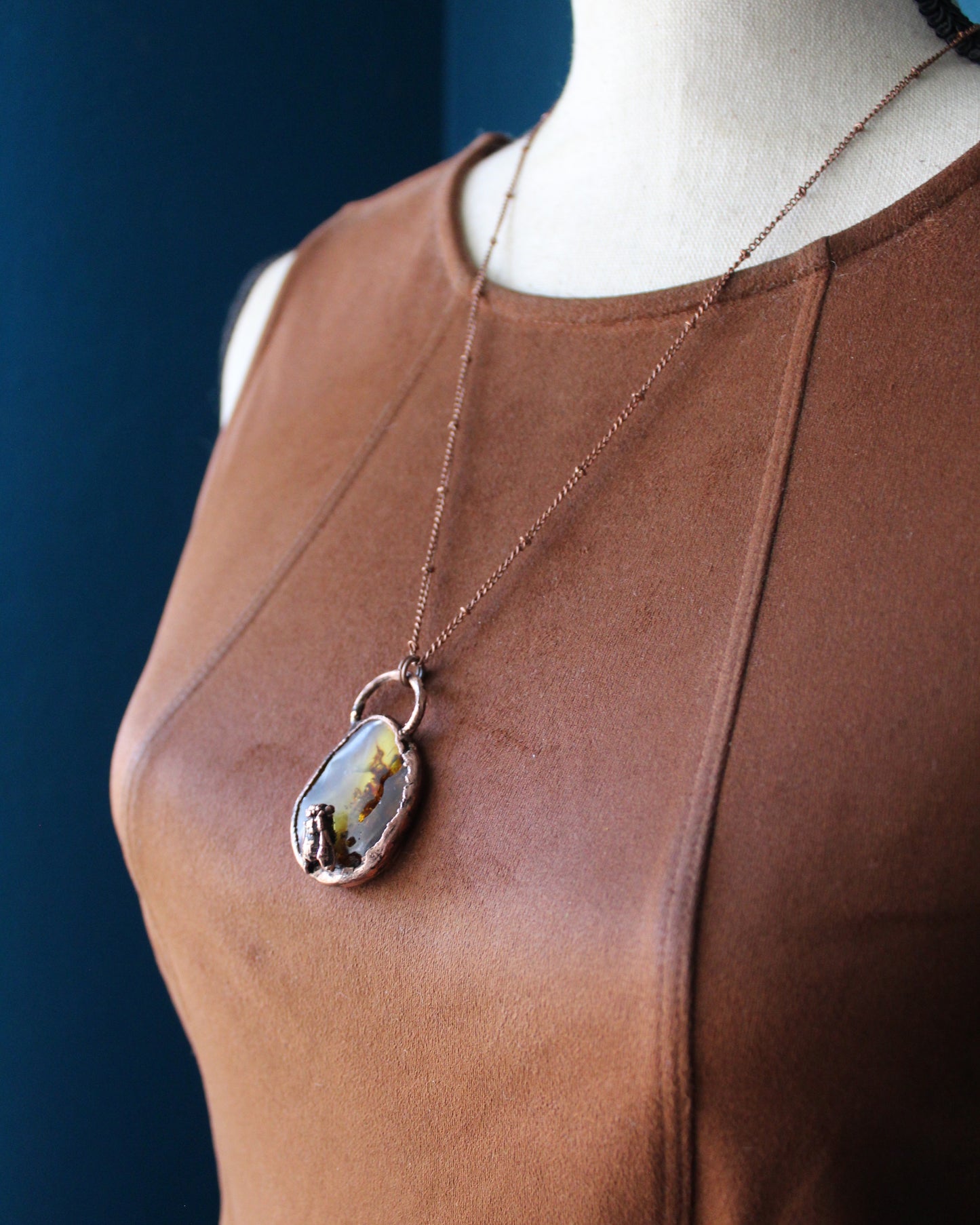 Amber Honeybee Necklace