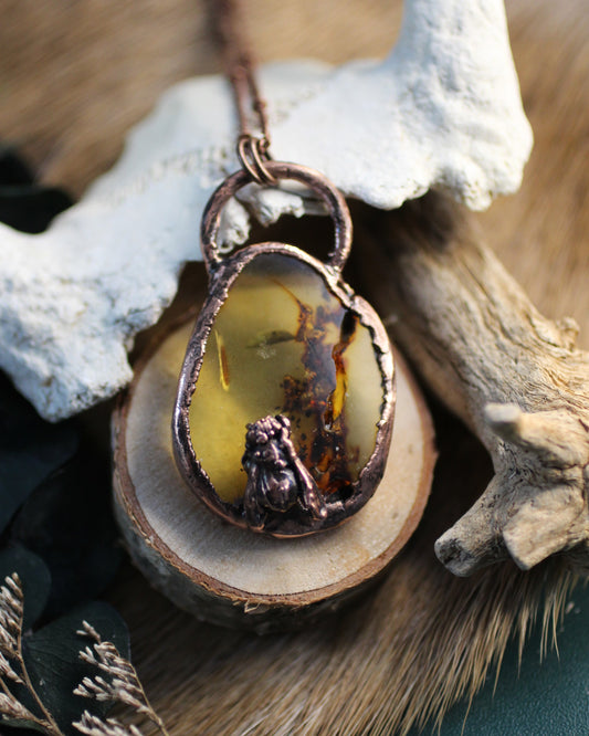 Amber Honeybee Necklace