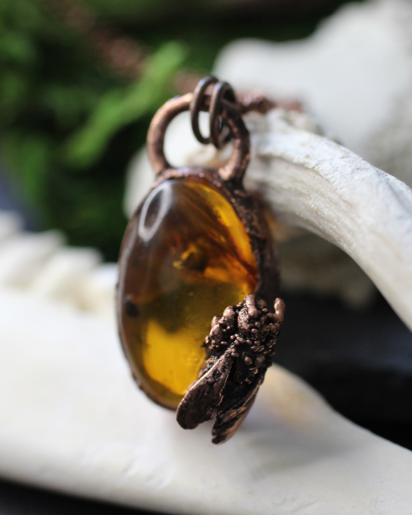 Little Amber Honeybee Necklace
