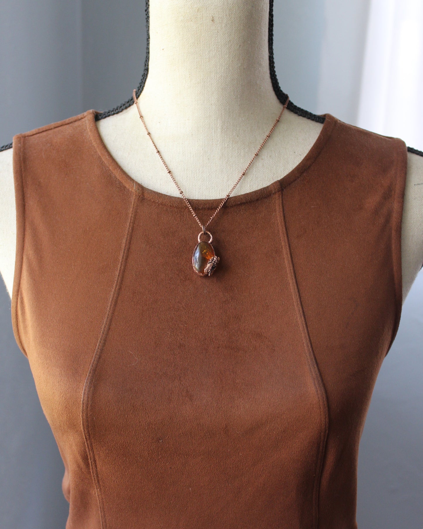 Little Amber Honeybee Necklace