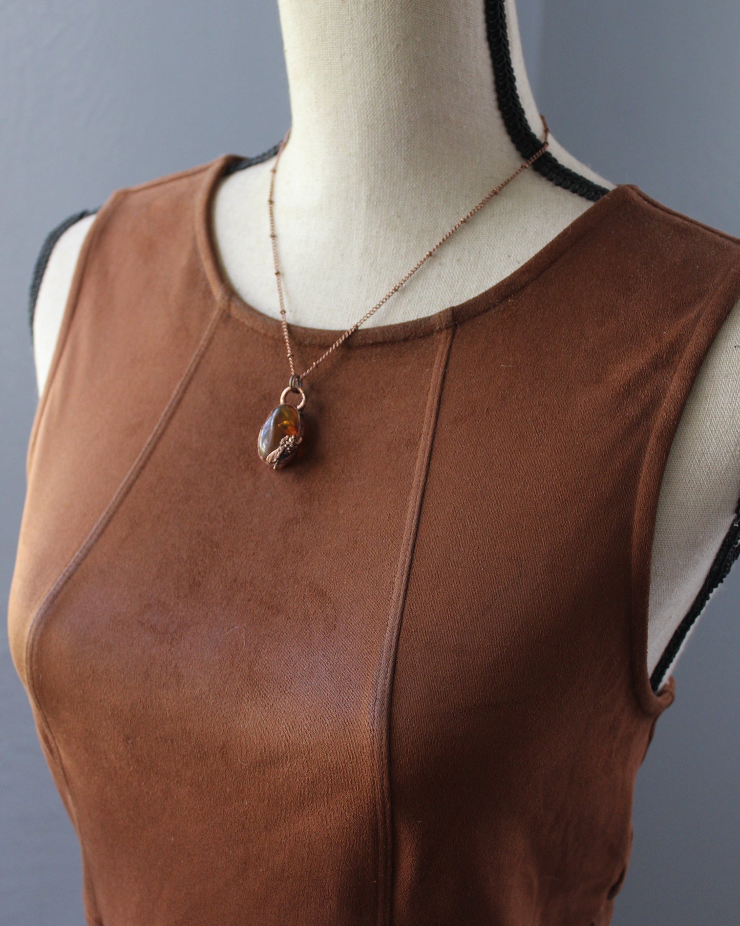 Little Amber Honeybee Necklace