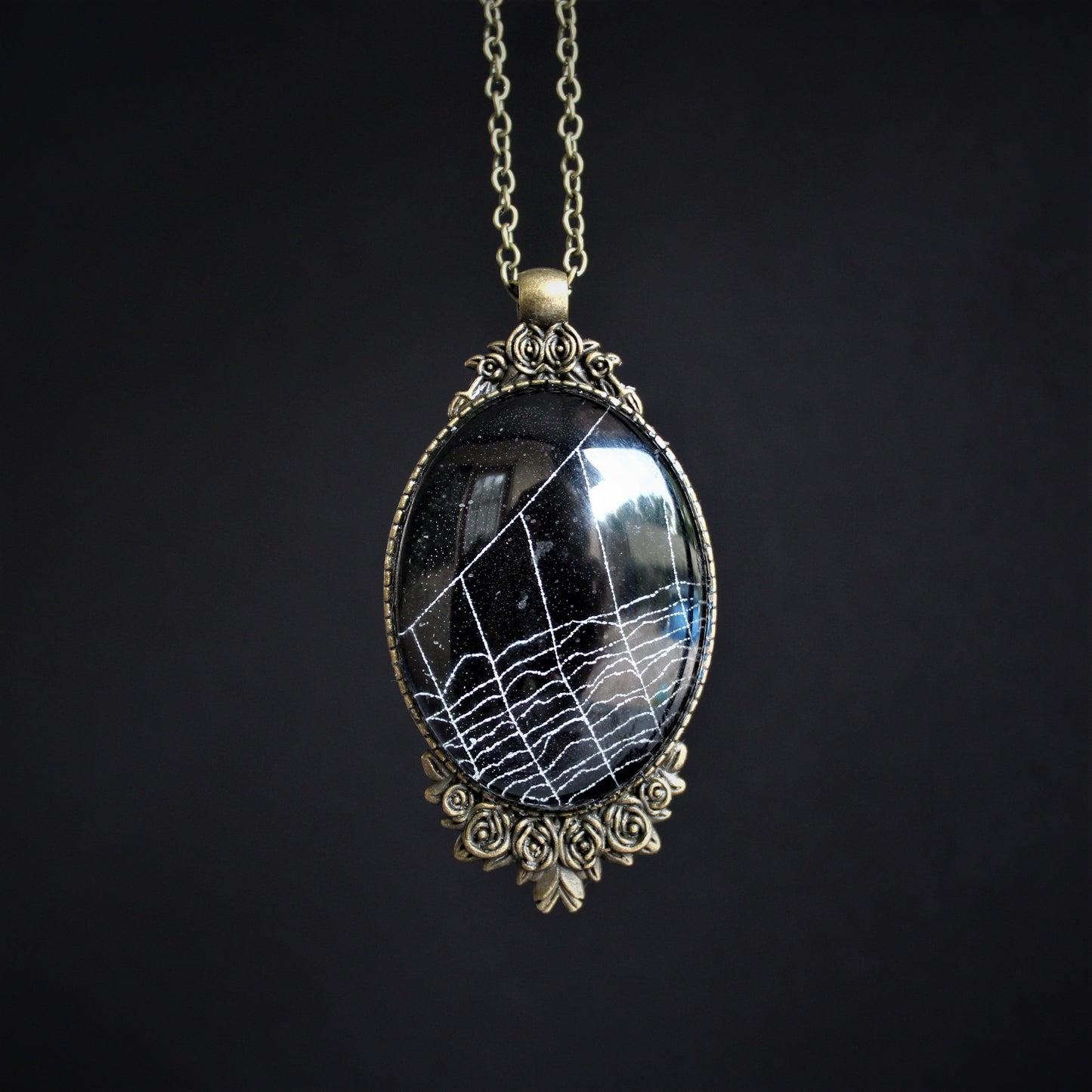 Preserved Spider Web Necklaces