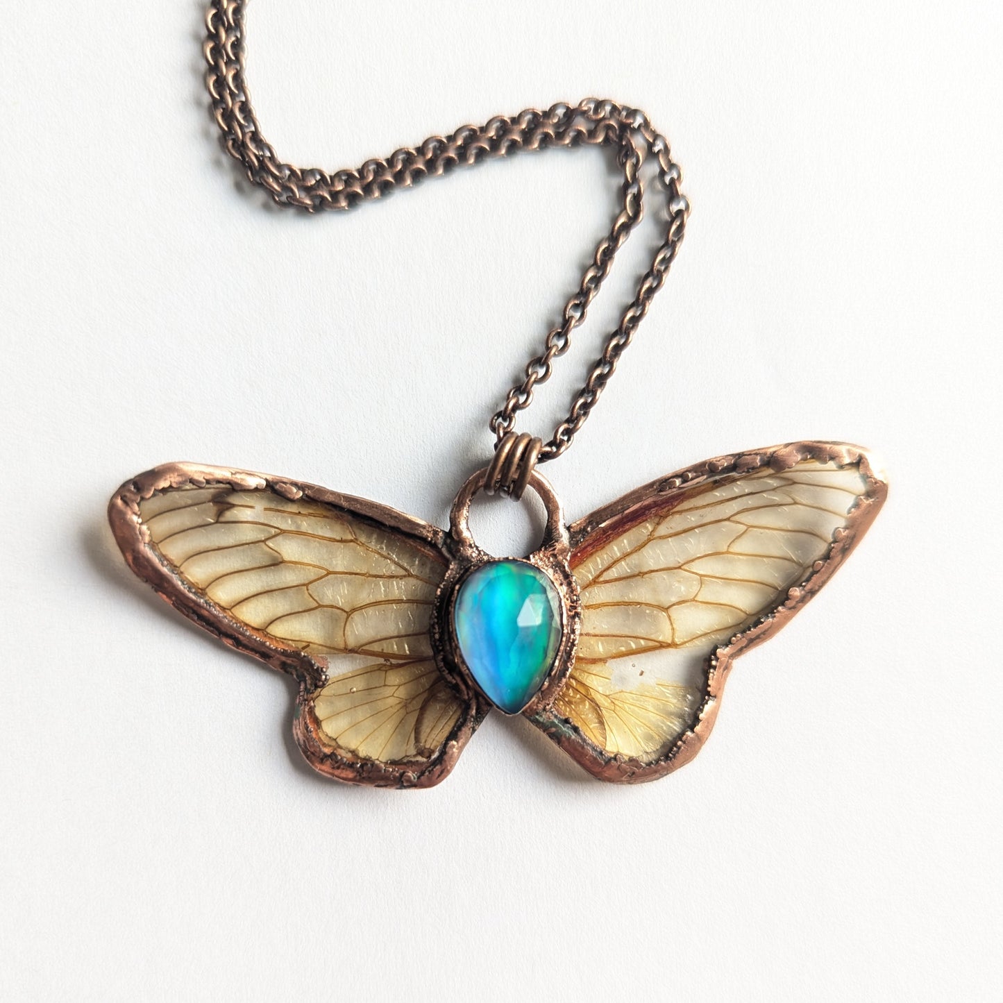 Aurora Cicada Wing Necklace