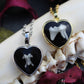Tooth and Bone Heart Necklaces