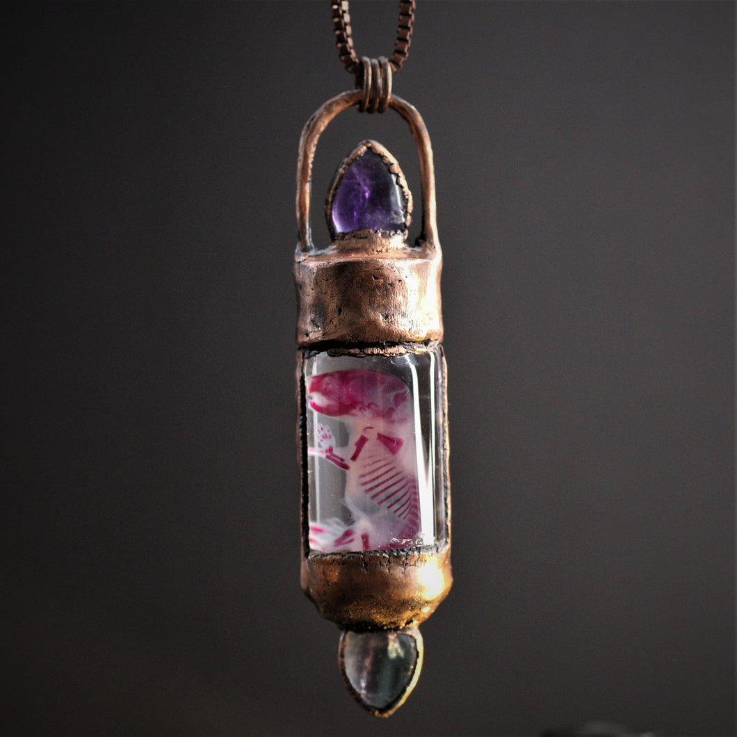 Diaphonized Amethyst Mouse Vial