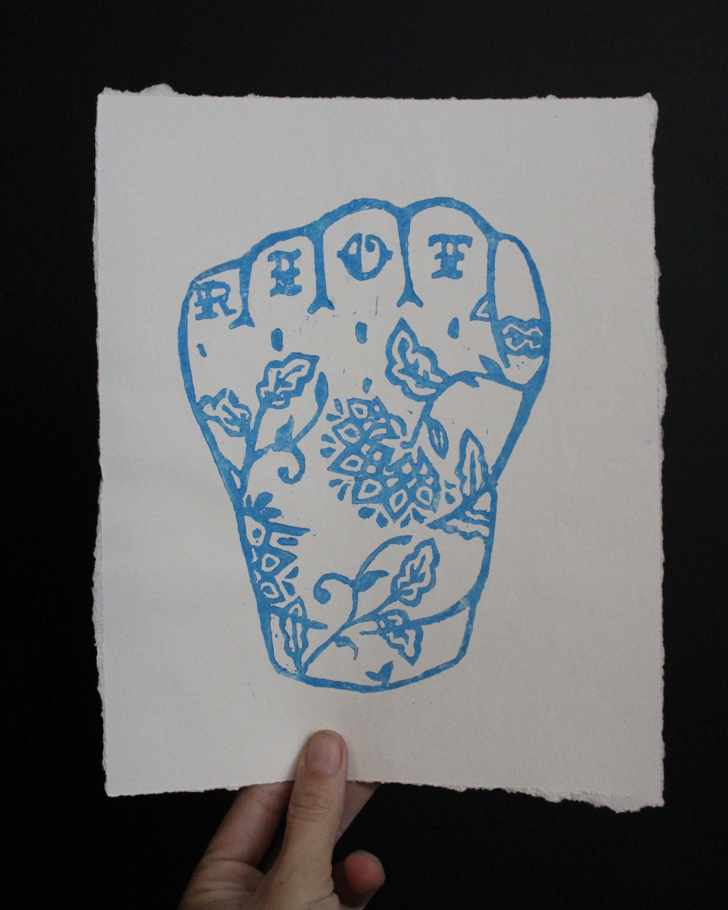 RIOT print to support victims of ICE