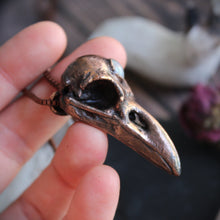 Load image into Gallery viewer, Opal Crow Skull Necklace
