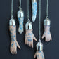 Blue Floral Porcelain Doll Arms