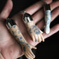 Blue Floral Porcelain Doll Arms