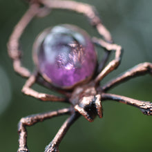 Load image into Gallery viewer, Amethyst Orb Weaver Necklace
