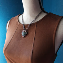 Load image into Gallery viewer, Moss Agate Heart Necklace
