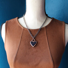 Load image into Gallery viewer, Blue Goldstone Heart Necklace
