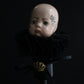 Black Candlestick Doll Head Sculpture
