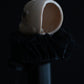 Black Candlestick Doll Head Sculpture