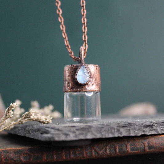 Moonstone Cremation Vial