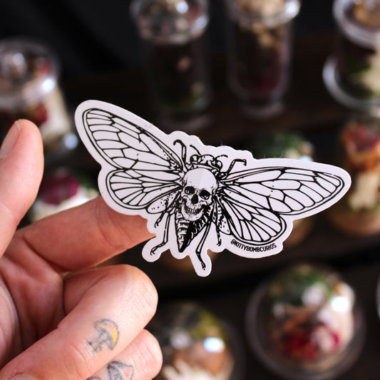 Skull Cicada Sticker (Add-On)