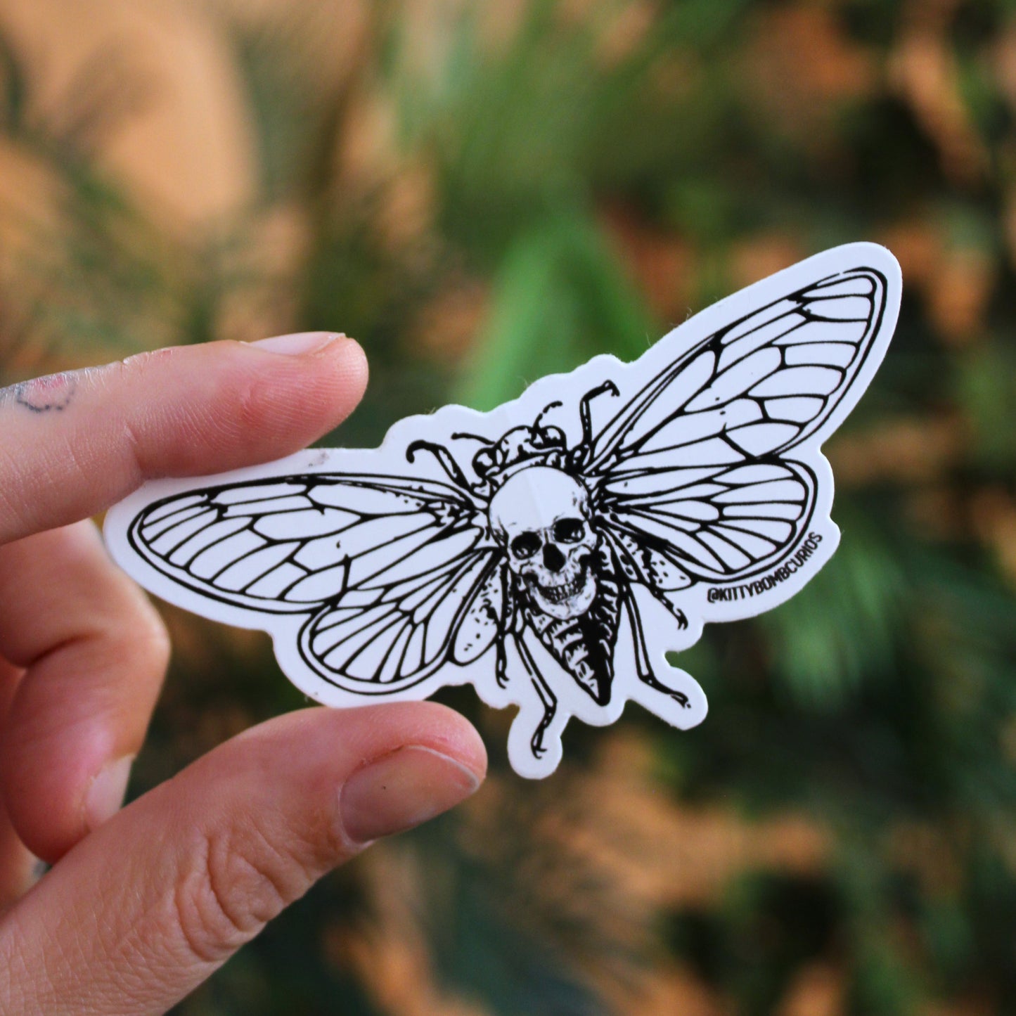 Skull Cicada Sticker (Add-On)