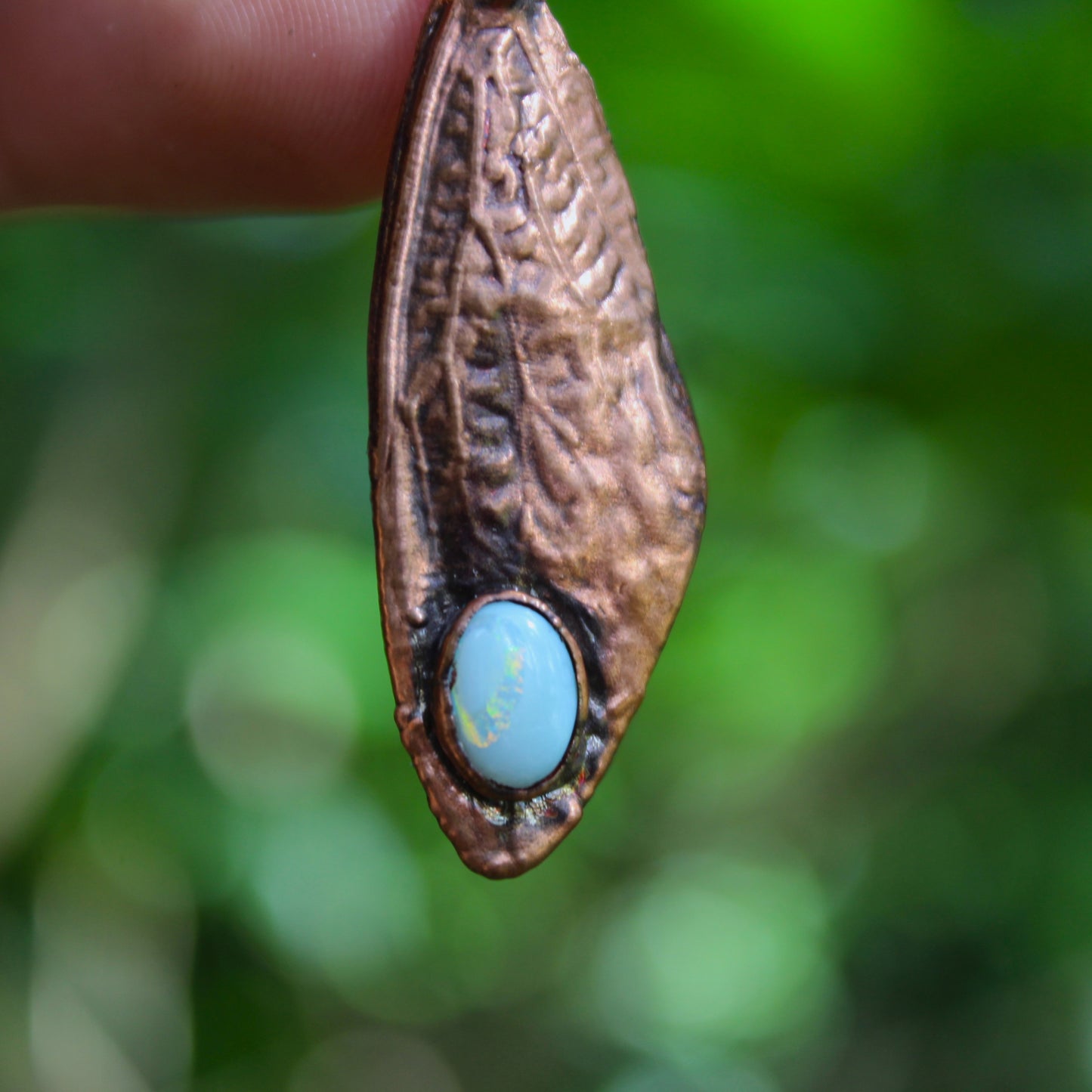 White Opal Cicada Wing