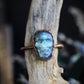 Labradorite Skull Ring