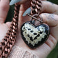 Snake Bones Heart Necklace