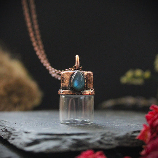 Labradorite Cremation Vial