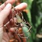 Golden Rutile Orb Weaver Necklace